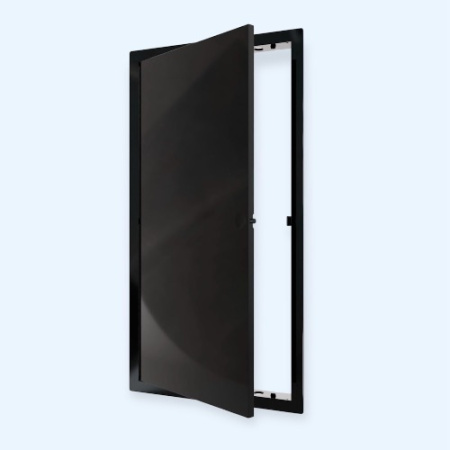 L2040N black Люк ревизионный LN фланец 200х400 нажимной 223х423 пластик black EVECS